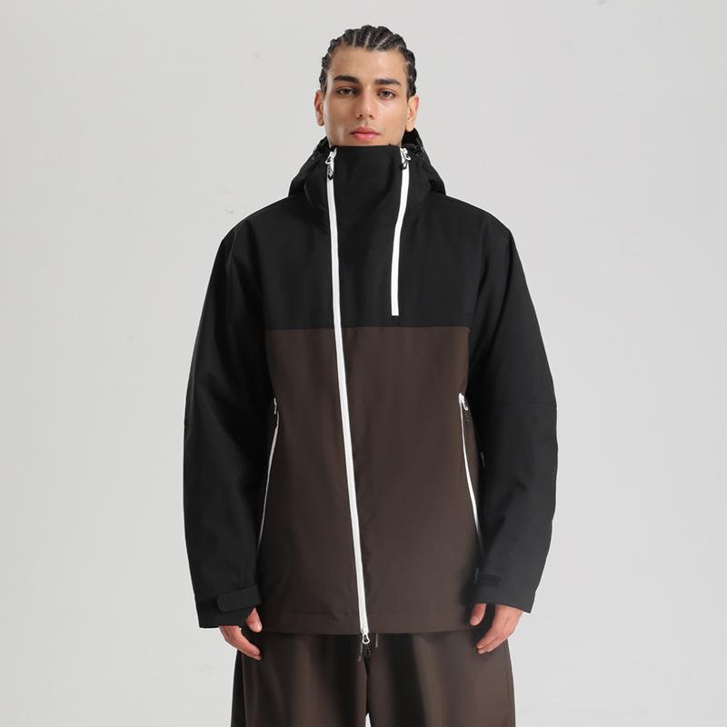 Men's and Women's Ski Jacket Snowboard Coat Waterproof Winter Baggy Snow Jackets with Hood Windproof Warm Insulation Outdoor Sports Skiing Jackets