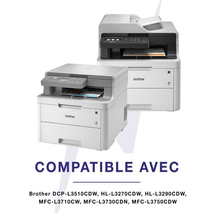 Toner - TONERMEDIA - TN-243 TN-247 - Compatible - 4 Cartouches - 3000 pages noir