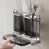 Japanese Chopstick Storage Box with Draining Function, Wall-Mounted Household Chopstick Organizer, Kitchen Chopstick Holder, Anti-Mold Chopstick Tube