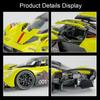 1:32 Valkyrie Vulcan Alloy Sports Car Model Toy Diecast Metal Door Opened Sound Light Pull Back Miniature Car Boy Christmas Gift