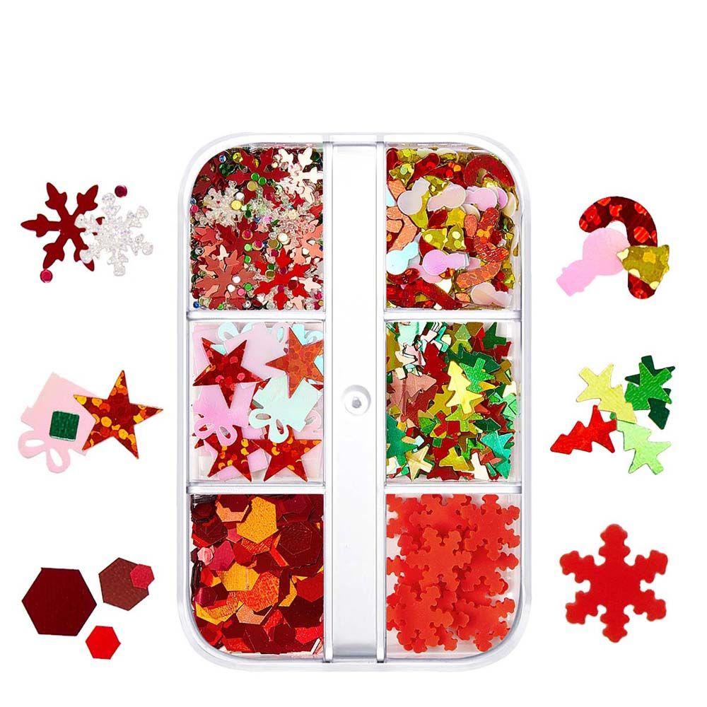 

Santa Claus Christmas Nail Decorations Nail Art Jewelry Christmas Nail Sequins Nails Flakes Slice A15