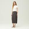Ibiem Stretch Long Skirt With Overlay Detail Emq4Wsk010