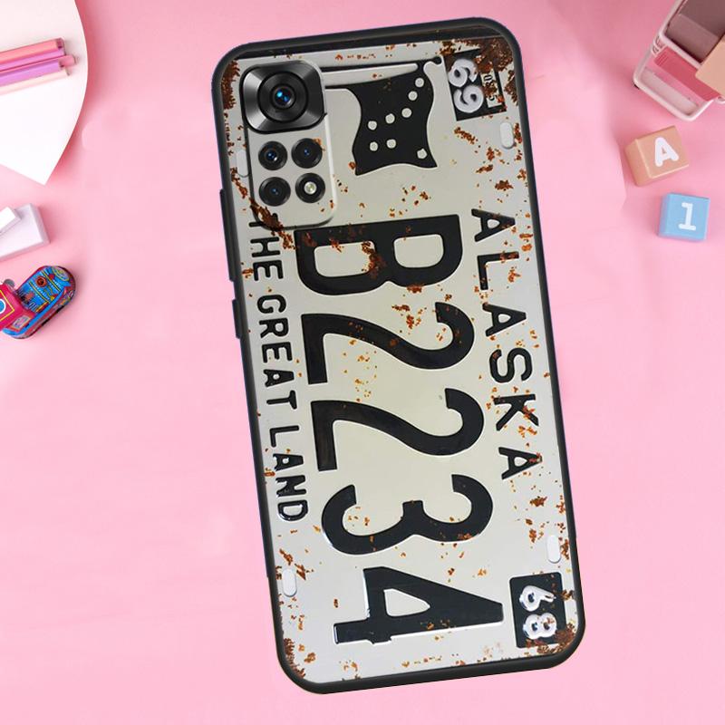 Retro Vintage License For Xiaomi Redmi Note 13 14 9 10 11 12 15 Pro Plus Phone Case For Redmi 15 C 14C 10C 12C 13C