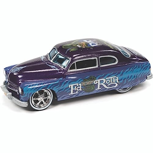 Johnny Lightning 1:64 Rat Fink 1949 Mercury Coupe Custom Rat Fink Diecast Model Car [Parallel Import]