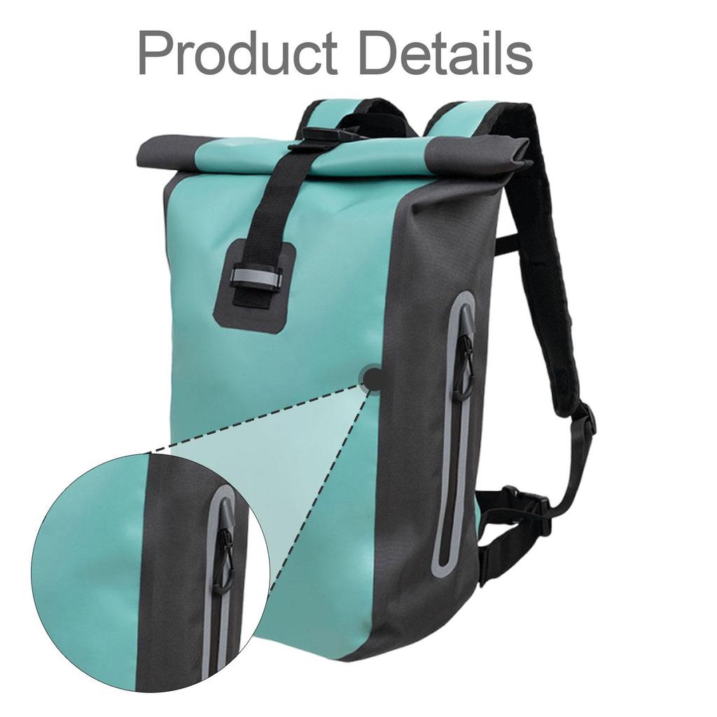 Roll up Top Backpack Waterproof Dry Bag 20 L Portable Pouch Waterproof Storage Bag for Beach Kayak Boating Swimming