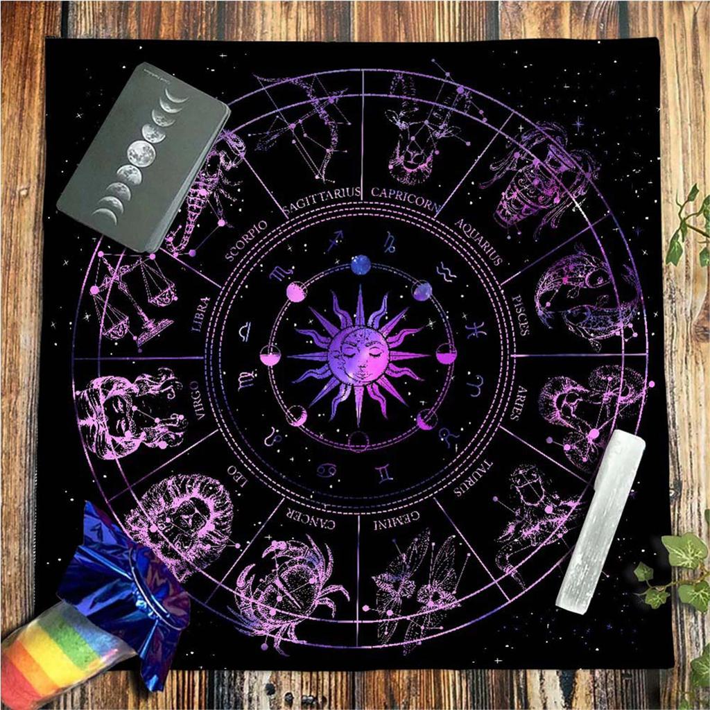 Flannelette Tarots Table Cloth Metaphysical Board Game Mat Pendulum Divinations Altar Tablecloth Board Game Card Pad