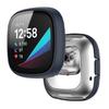 Matte Schutzhülle mit gehärtetem Glas für Fitbit Versa 4/3/Sense 1/2