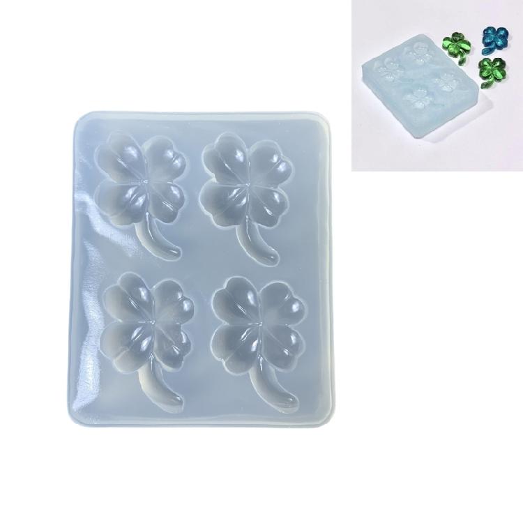 Clovers Shape Silicone Craft Mold For DIY Resin Jewelry Accessory Decorations Lucky Symbol Design Nonstick Surfaces
