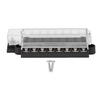 1 In 8 Out Blade Fuse Box Compact Transparent Cover ATO ATC 8 Way Blade Fuse Block Holder 32VDC