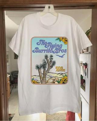 The Flying Burrito Brothers Band Poster T-Shirt Baumwolle Für Männer Frauen Unisex T-Shirt