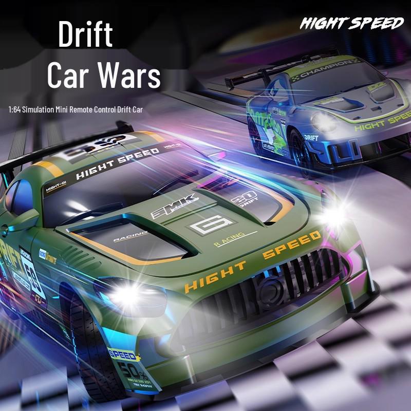 RC Remote Control Drifting Car with Lights - Multi-Player Interactive Racing Toy for Boys
