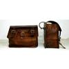 2 Motorcycle Saddlebags 2 Side Pouch Brown Leather Pouch Panniers Saddle 2 Bags