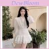 Classic White Chiffon Dress With Pleated Design For Summer Casual Wear