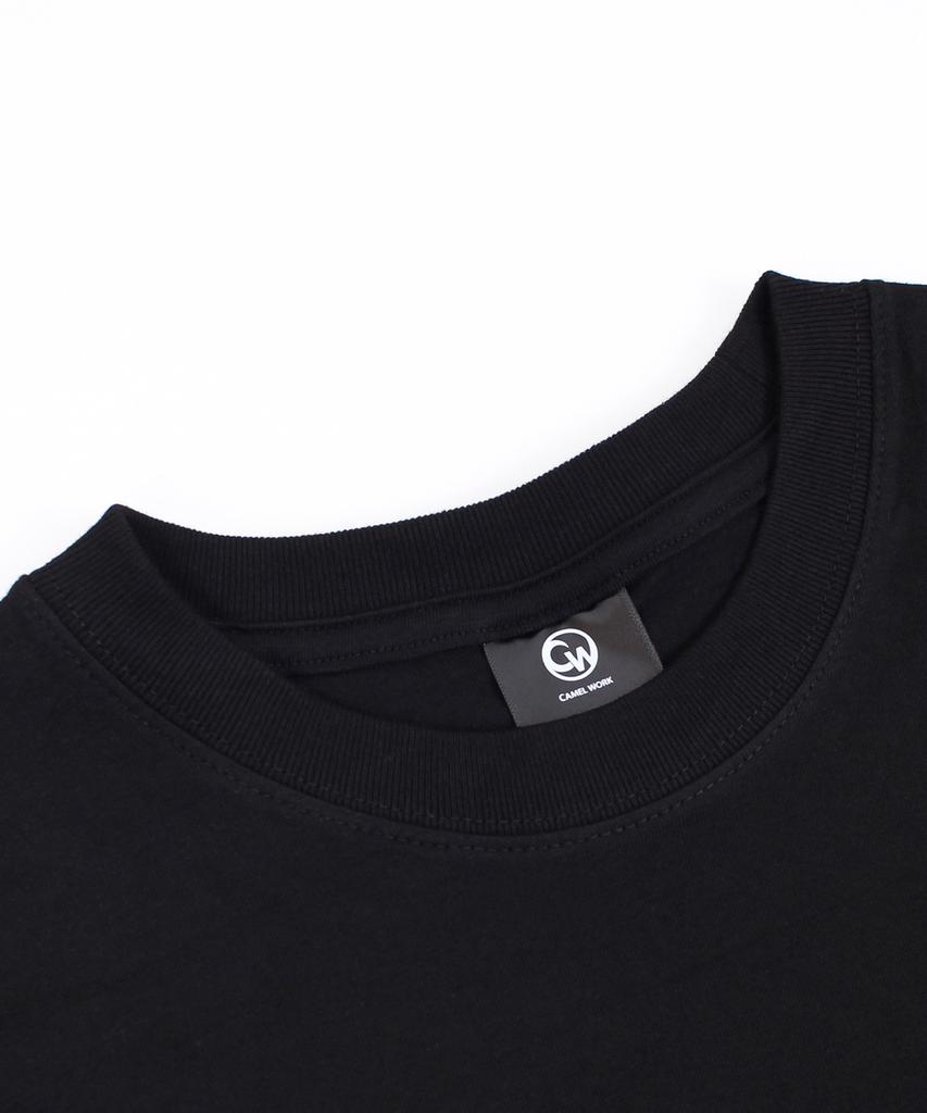 CAMEL WORK Basketball Player Short Sleeve T-Shirt (Black)