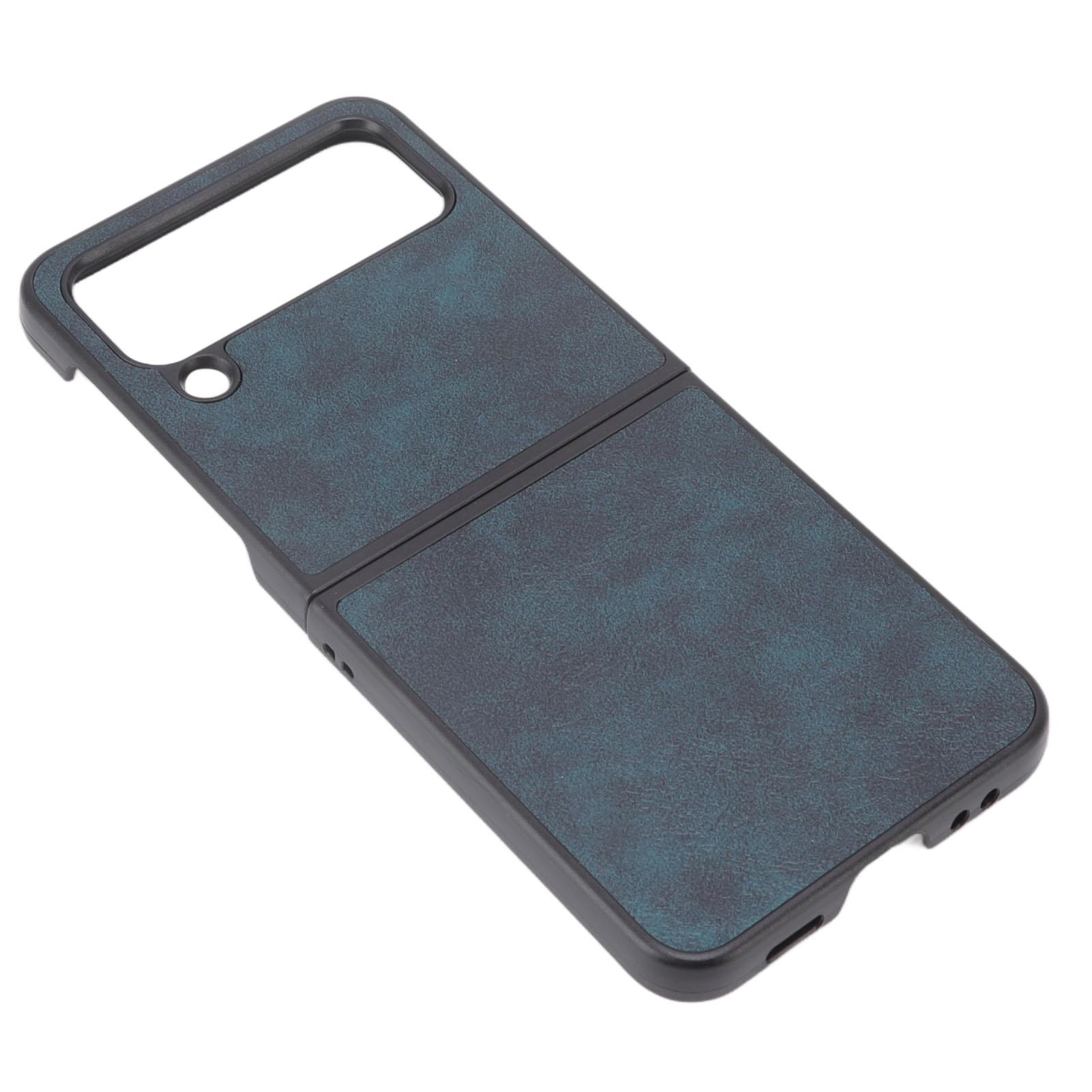 

Folding Screen Mobile Phone Case Leather Folding Screen Phone Cover Protector for Samsung Galaxy Z FLIP 4 синій колір