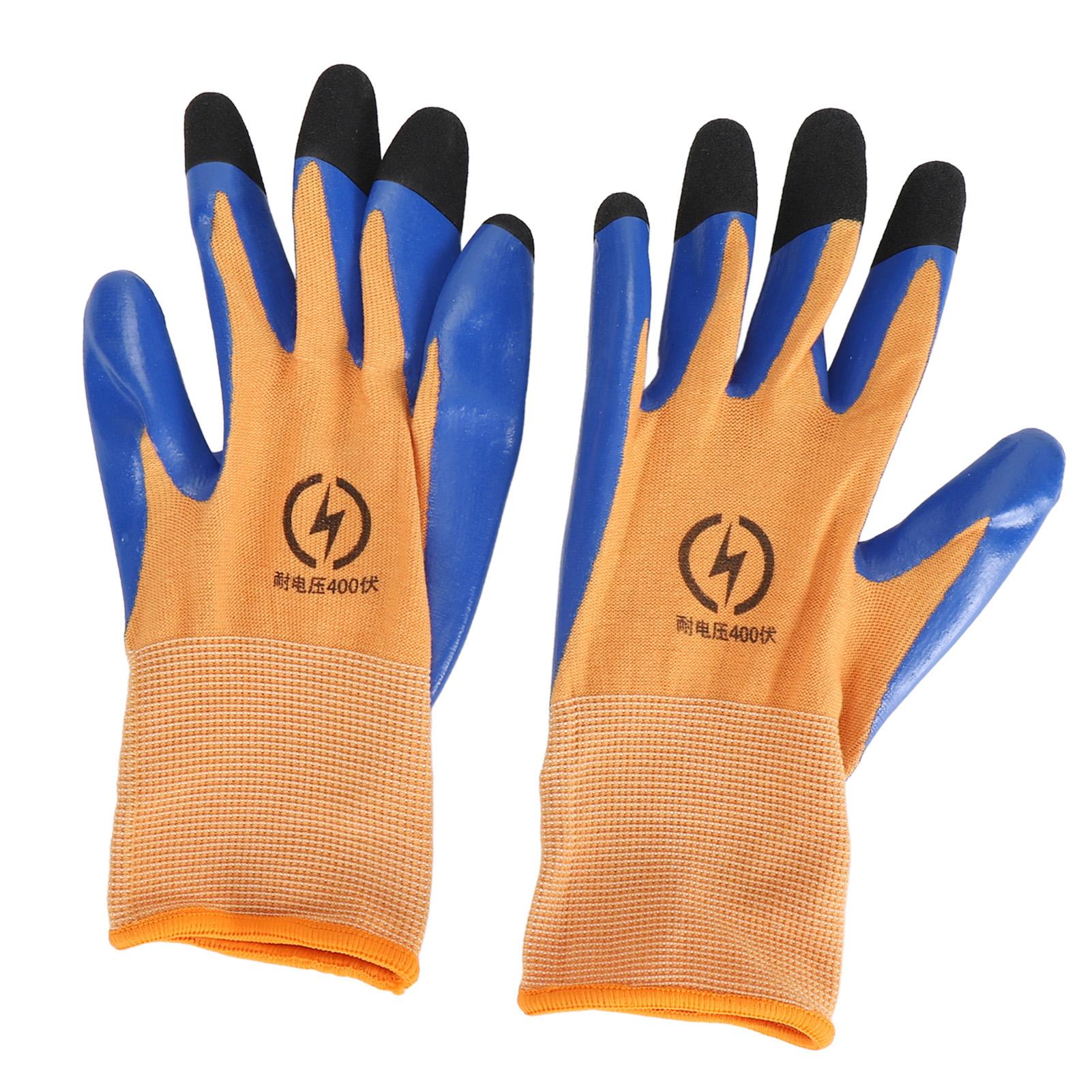 

400V Electrical Insulated Glove Antislip Touchscreen Low Voltage Resistance Glove for Instrumentation Appliances