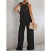 Women's Summer Casual Solid Color Vest Pant Suit