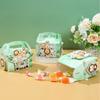 4pcs DIY Jungle Animal Candy Boxes Safari Birthday Party Decoration Kids Gift Packaging Box Wild One Baby Shower Supplies