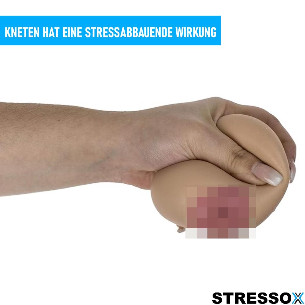 STRESSOX Hnětací míček na prsa Antistresový mačkací míček Stlačovací míček na prsa Masážní míček na prsa