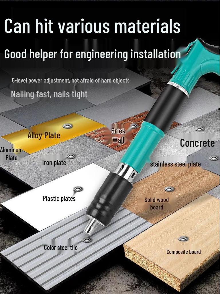 Nail Gun Stud Driver for Hydro-Electric & Air Conditioning Installation