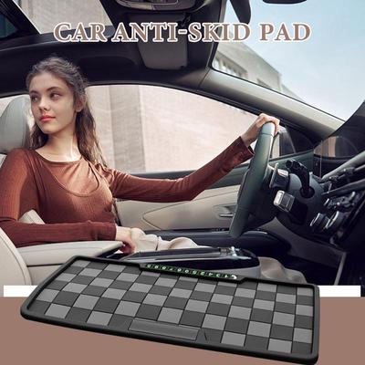 11.8x5.9inch Car Dashboard Non Slip Grip Sticky Pad Phone Holder Mat Anti-skid Silicone Mat Car Mat Car Interior Accessories