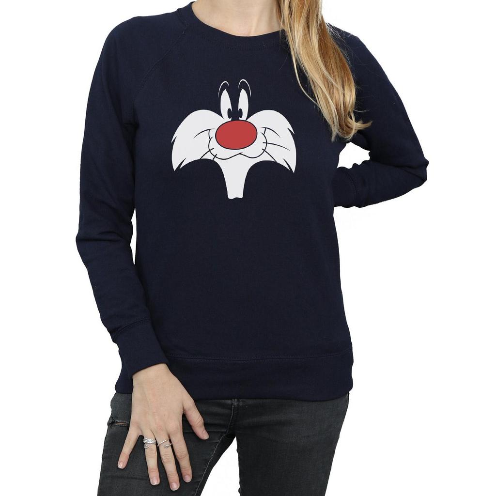 Looney Tunes Sylvester Big Face Sweatshirt für Damen