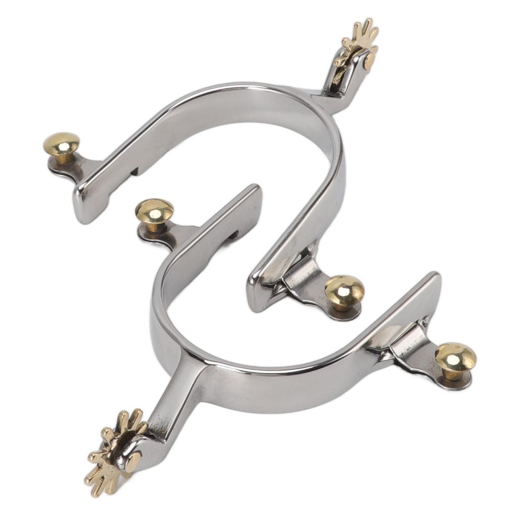 1 pár koňských ostruh z nerezové oceli, vynikající kovbojské jezdecké boty ostruhy pro výcvik koní