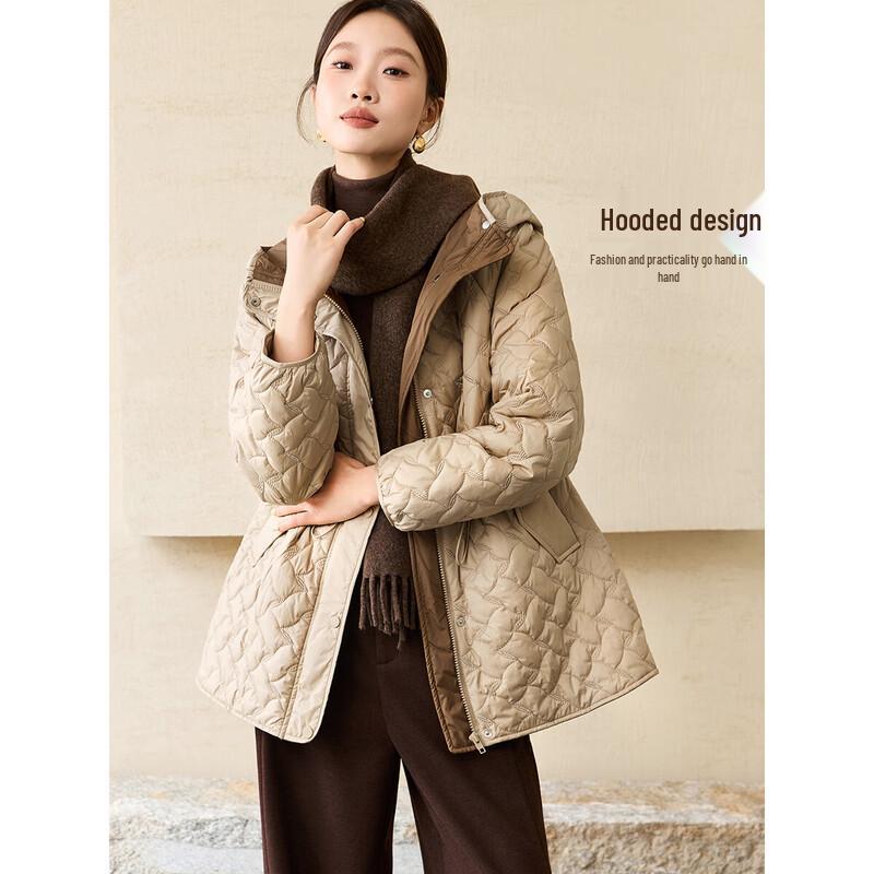 Women's Lightweight Quilted Hooded Padded Jacket