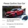 4x For Honda Civic FC FK 10th 2016 2017 2018    Hatchback Car Sun Windows Visors Deflectors Guards Cover