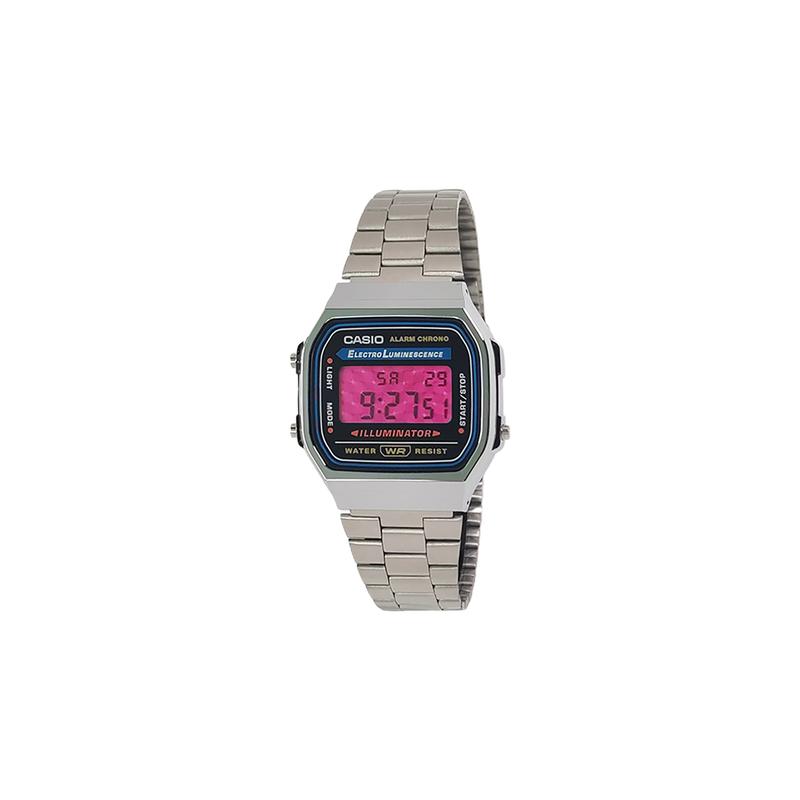CASIO Customized watch modified series blue sea prism blue resin case classic retro small square watch F-91WM-2A-YinSeBiaoDaiBaBiFenGeWenBiaoJing