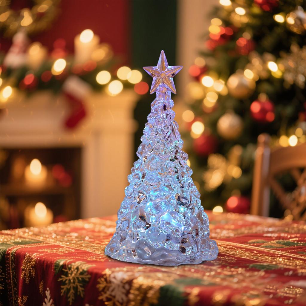Christmas Decorations Luminous Crystal Christmas Tree Desktop Window Display Children's Christmas Gift