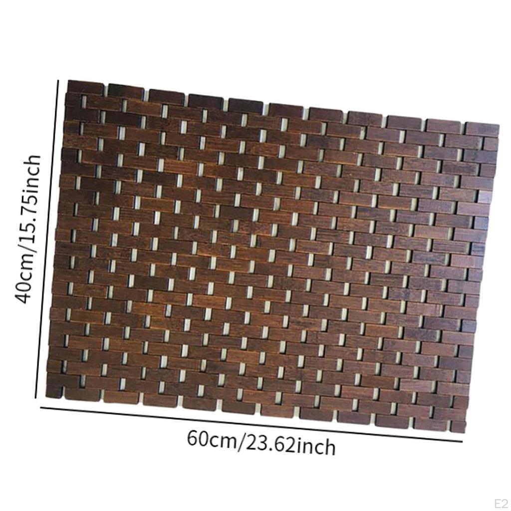 Bamboo Bath Mat for Shower and Spa