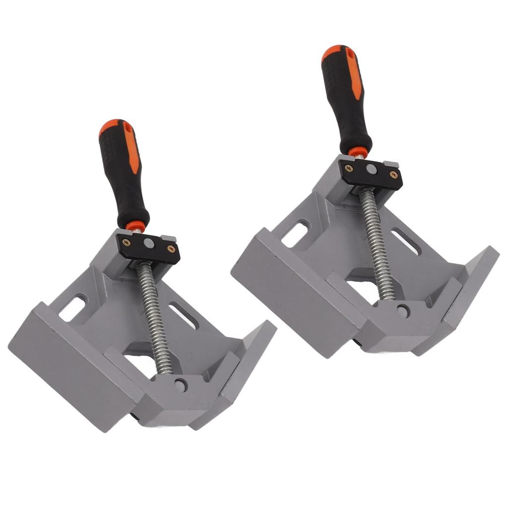 2ks rohová svorka s jednou rukojetí z hliníkové slitiny, pravoúhlá svorka s 90 stupni a nastavitelným výkyvem