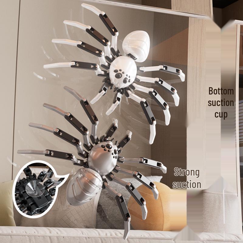 Creative Movable Spider Robot Toy - Jointed Prank Doll & Desktop Ornament for Kids