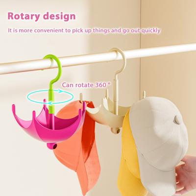 Appendino Rotante da Armadio Design Ombrello 5 Appendiabiti Organizzatore Sciarpe Cinture Cappelliera da Guardaroba per Vestiti Asciugamani Reggiseni Guanti Borse