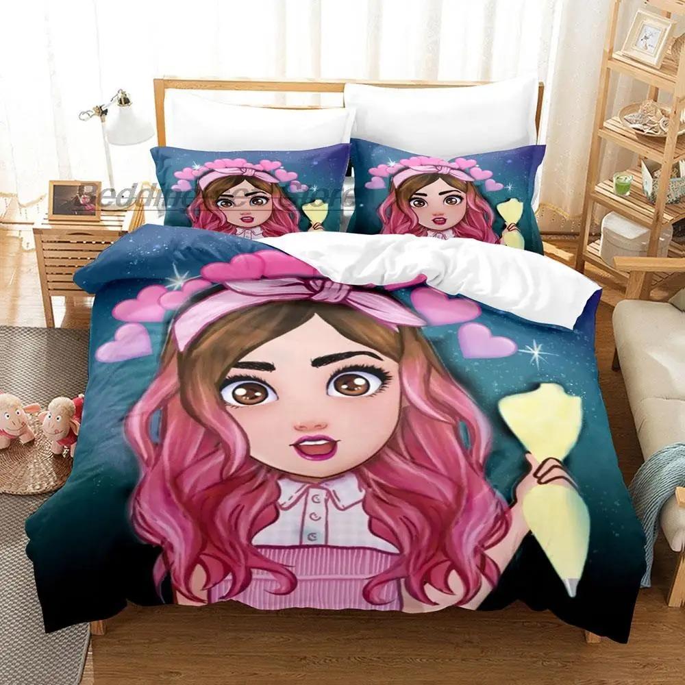 Mis Pastelitos Bedding Collection Single Twin Full Queen King Size Bed Collection Aldult Kid Bedroom Duvetcover Collections 3D Anime Bed Sheet Set