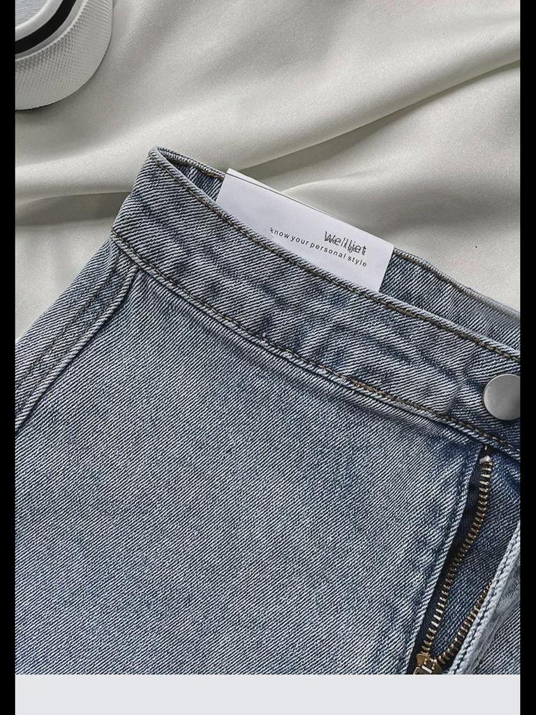 Women's High Waist Denim Shorts - 2022 Summer Thin Style, Elastic Slim A-Line Hot Pants