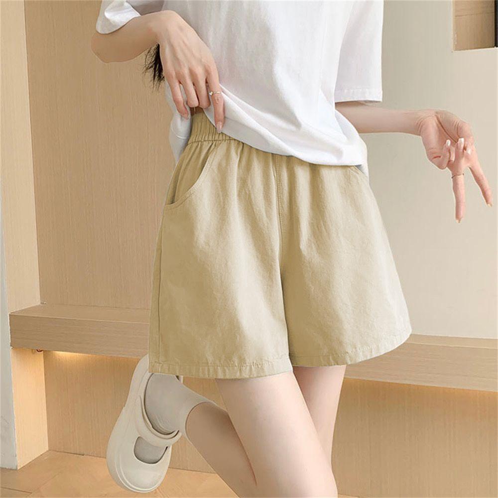 

Korean Style High Waist Summer Wide Leg Shorts - Versatile, Slimming, Casual Workwear S (75-95 jin)