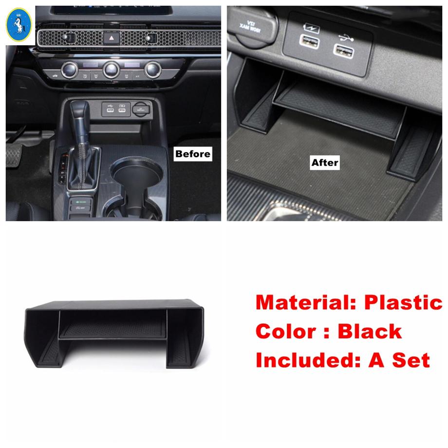 Auto Armrest Box Suitcase Central Control Storage Holder Tray Container Box Auto Accessories For Honda Civic 11th   2024