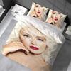 Christina Aguilera Duvet Cover Set Home Style Bedding Soft Laundry Cotton Bed 3 Piece Set Student Dormitory Gift