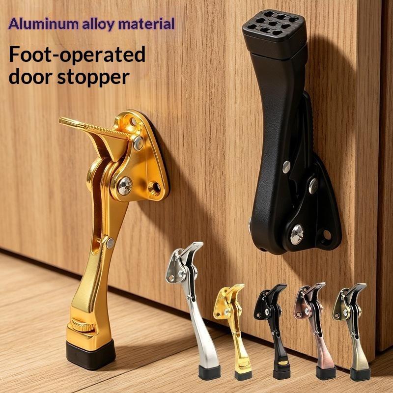 1Pcs Anti Collision Easy Pedal Floor Holder Kick Down Door Stopper Hardware Wall Protectors Door Holder