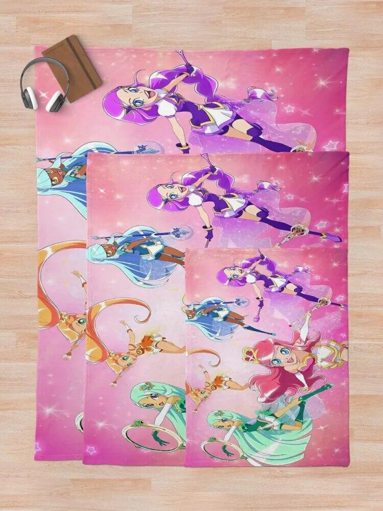 LoliRock-Geschenk für Fans, Lolirock-Charaktere, Überwurfdecke, Decke für dekoratives Sofa