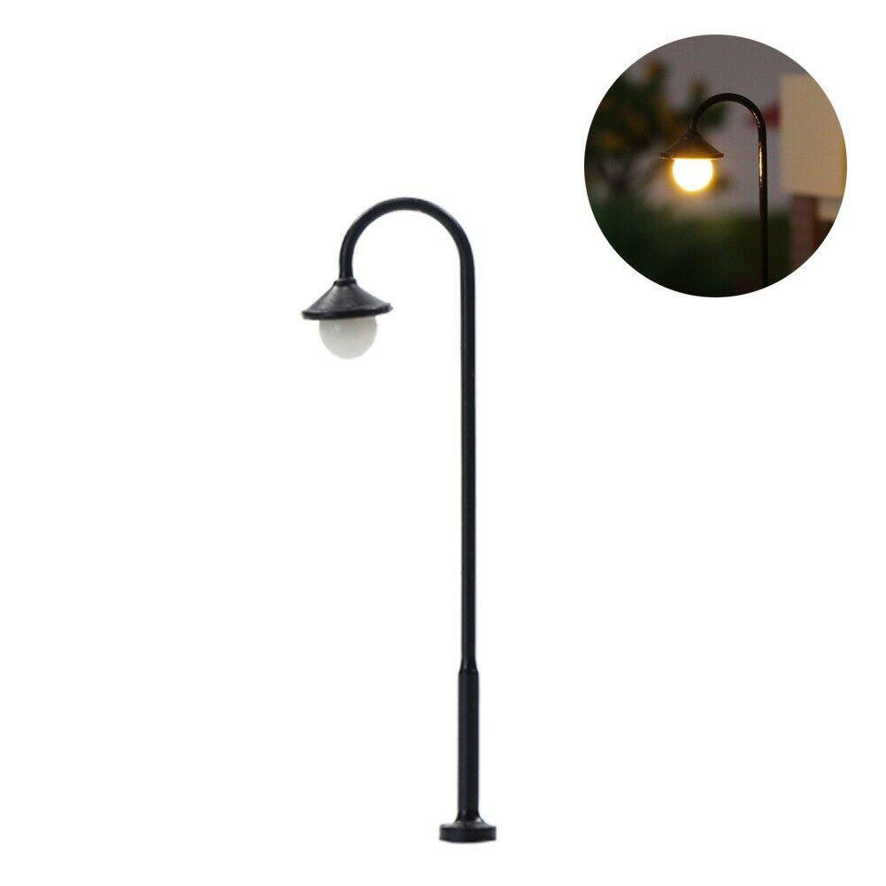 Approx. 45mm Complete Lamps Model Railway Led Street Lights With Wires And LEDs