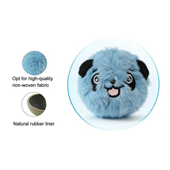 Brinquedo de Bola que Faz Barulho para Cachorro Pelúcia Bola de Borracha Saltitante Brinquedo de Mastigar para Cachorro Brinquedo Interativo para Filhotes Dentição para Cães Pequenos e Médios