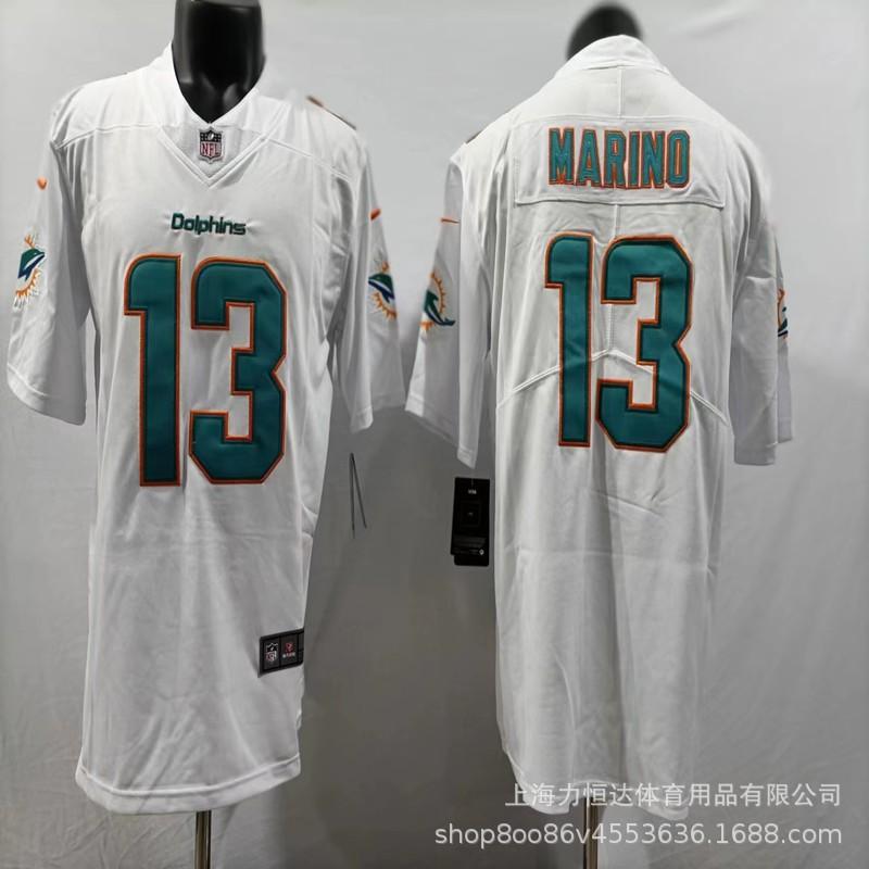 Miami Dolphins Football Jersey 10 13 17 Tagovailoa Legend Embroidery Sports Team Uniform Men Women