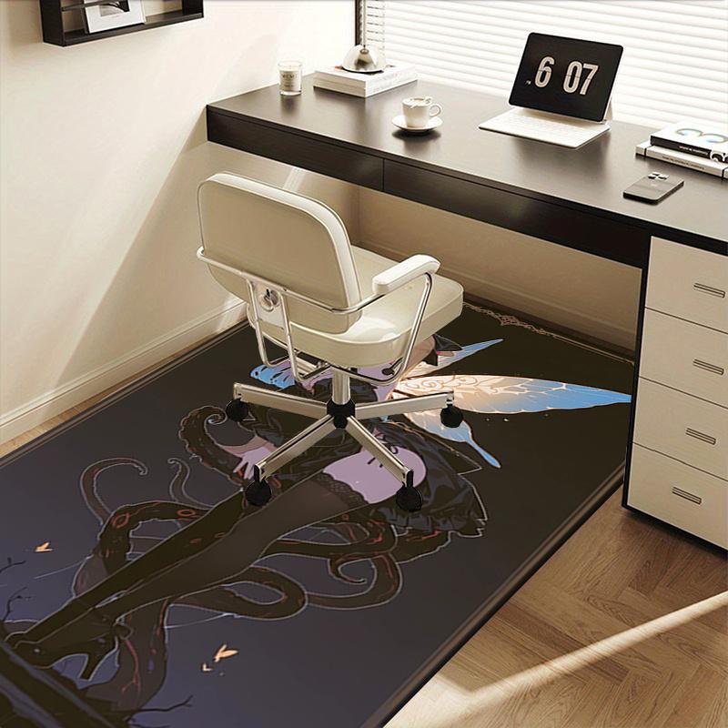 1pc Fairy,Anime,Serpent Office Carpet Soft Polyester Entrance Carpet Washable Non slip Machine Washa