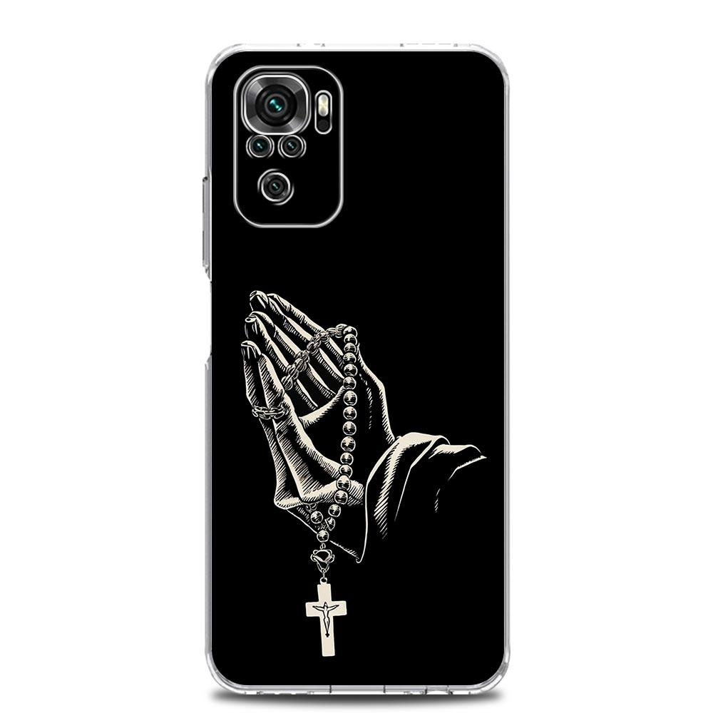 Etui Na Telefon Dla Xiaomi Redmi Note 15 14 13 12 4G 10 11 Pro Plus 5G 14C 13C 12C 10C Miękkie Pokrowiec TPU Krzyż Jezusa Chrystusa Biblia