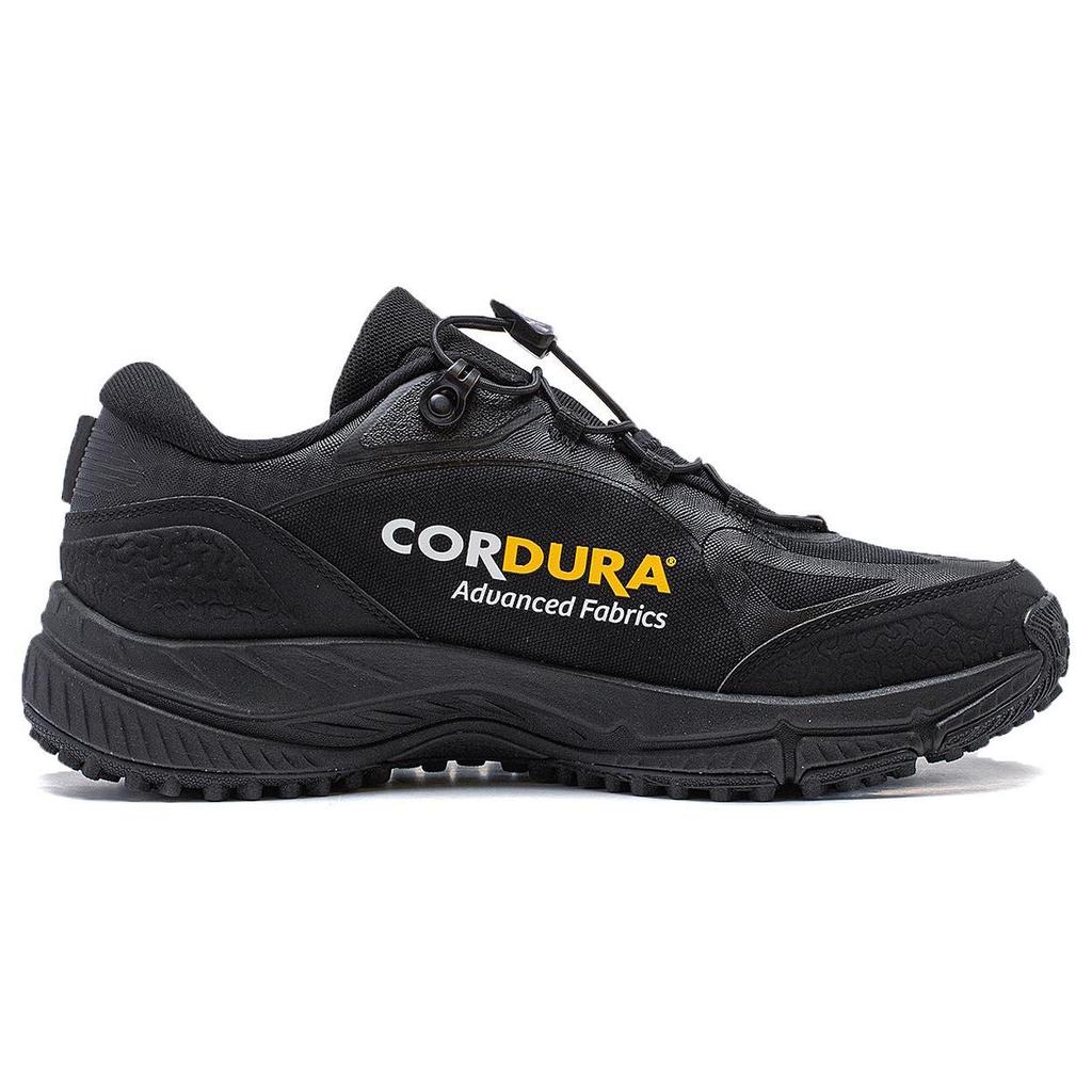Li Ning Slip Resistant Low top Water Repellent Technology Running Shoes Men's Black ARNT009-1