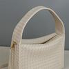 Women's 2026 Fashionable Woven Cowhide Shoulder Bag - Versatile & Simple Design