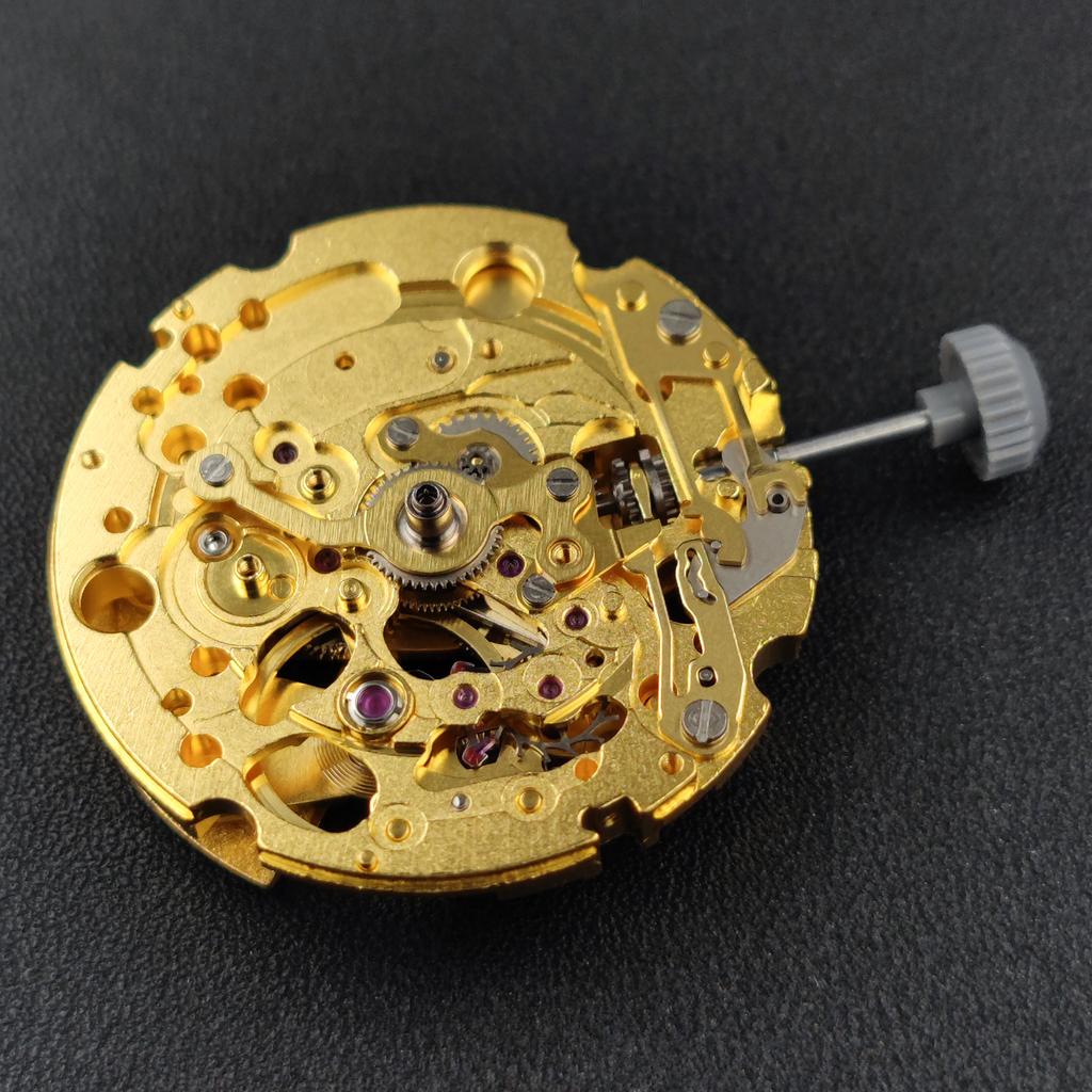 Japan Genuine Miyota 82S0 Automatic Movement 21 Jewels Self-winding Mechanical Mechanism 82S0 Silver/Gold Version High Accuracy